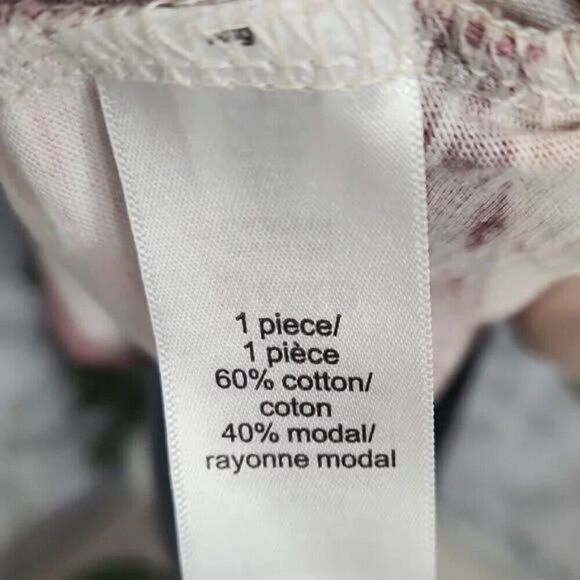 Maurices 24/7 Dawson Maroon Yellow Pink White Striped Drop Shoulder Tee Large - Picture 3 of 8